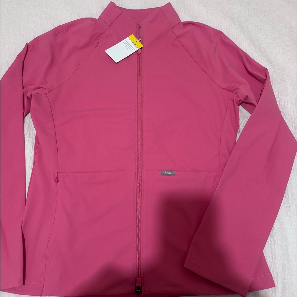 Figs Contour Jacket Pink F’ing Pink